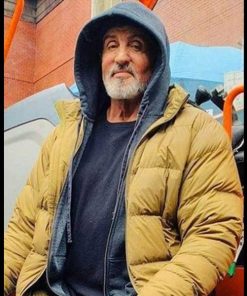 Sylvester Stallone Samaritan Stanley Kominski Yellow Puffer Jacket