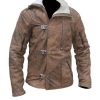 Wolfenstein William BJ Blazkowicz Brown Leather Jacket