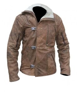 Wolfenstein William BJ Blazkowicz Brown Leather Jacket
