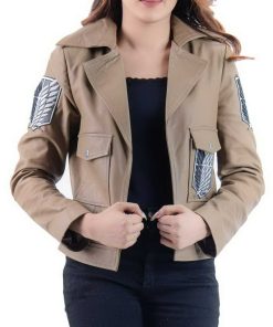 Alternative view of Attack on Titan Scouting Legion Leather Jacket