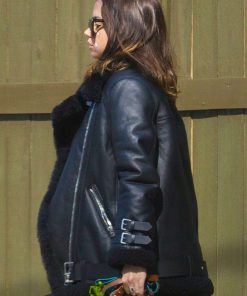 Ana De Armas In Leggings And Leather Jacket 17 247x296