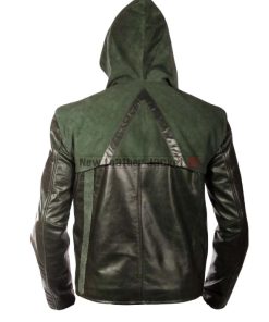 Arrow Oliver Queen Green Leather Jacket 1 247x296