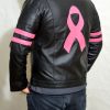 Fight Club Mayhem Special Edition Pink Ribbon Leather Jacket