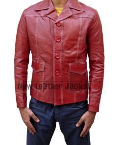 Brad Pitt Fight Club Leather Coat 247x296