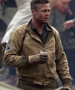 Brad Pitt Fury 2014 WW2 Jacket 247x296