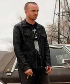 Breaking Bad Jesse Pinkman Black Leather Jacket 1 247x296