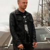 Jesse Pinkman Breaking Bad Aaron Paul Black Leather Jacket