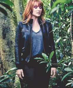Bryce Dallas Howard Jurassic World 3 Black Bomber Leather Jacket 510x680 1 247x296