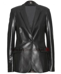 Natasha Romanoff Leather Blazer