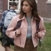 Cassie Hocus Pocus 2 Lilia Buckingham Light Pink Jacket