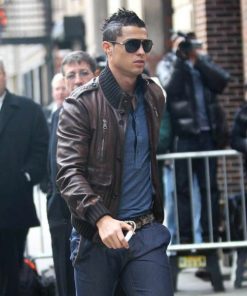 Cristiano Ronaldo Brown Jacket 1 1 247x296