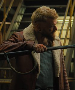 Cyrus Film Samaritan 2022 Pilou Asbaek Brown Leather Coat 1 247x296