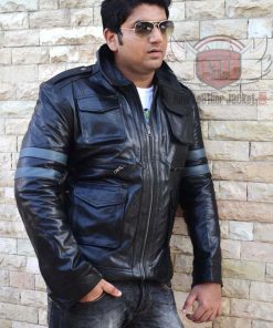 Resident Evil 6 Leon Real Leather Jacket