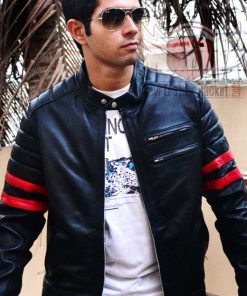 Fight Club Retro Hybrid Mayhem Black Leather Jacket