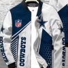 Dallas Cowboys White Bomber Jacket