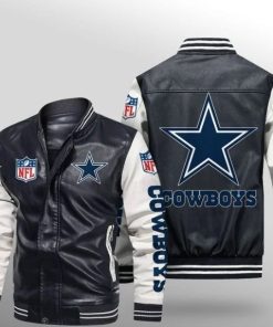 Dallas Cowboys Leather Jacket 3 Thermal Plush