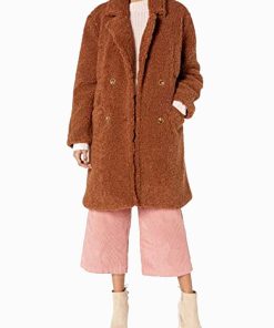 Elle Argent TV Series Heartstopper Yasmin Finney Brown Faux Fur Coat 247x296