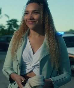 Emmy Raver Lampman The Umbrella Academy Biker Jacket 247x296