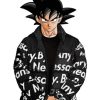 Dragon Ball Z Goku Black Puffer Drip Jacket