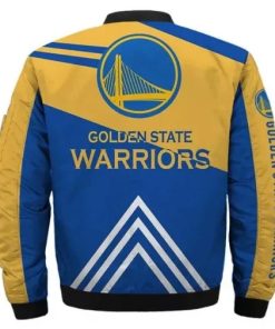 Golden State Warrior Bomber Jacket Back 247x296