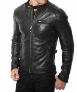 Halloween Black Birds Wings Printed Leather Jacket