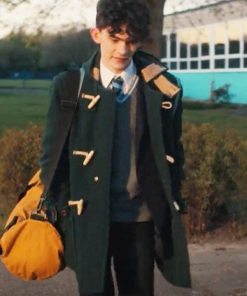 Joe Locke Heartstopper 2022 Charlie Spring Green Coat