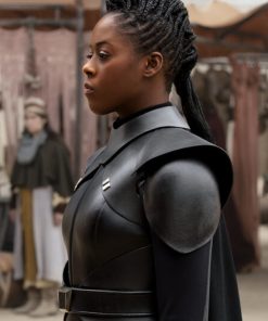 Inquisitor Reva Star Wars Obi Wan Kenobi Moses Ingram Black Leather Vest 1 247x296