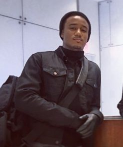 John Shaft Jr Shaft Jessie T Usher Black Cotton Jacket