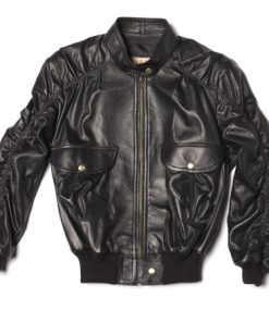 KRMA Jade Black Leather Jacket