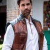 Matias Novoa 2022 Juan del Monte Brown Leather Vest