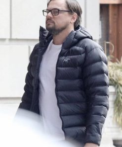 Leonardo DiCaprio Dont Look Up Dr. Randall Mindy Black Puffer Jacket With Hood 1 247x296