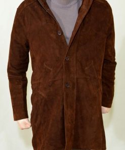 Longmire Brown Suede Leather Coat 247x296