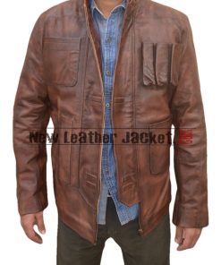 Han Solo Star Wars The Force Awakens Leather Jacket