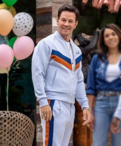 Huck Dembo Me Time 2022 Mark Wahlberg White Tracksuit