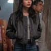 Sam Carpenter Scream 6 Melissa Barrera Black Bomber Jacket