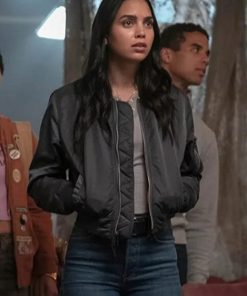 Sam Carpenter Scream 6 Melissa Barrera Black Bomber Jacket