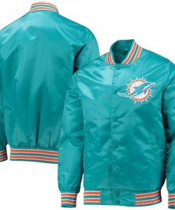 Miami Dolphins Green Full Snap Jacket