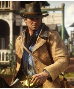 NbvFBHqk55 Arthur Morgan Red Dead Redemption II Leather Jacket 1 247x296