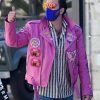 Nicolas Cage Unbearable Weight of Massive Talent Pink Leather Jacket