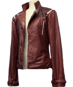 No More Heroes Travis Touchdown Red Leather Jacket 247x296