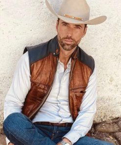 Novoa Brown Leather Vest 247x296