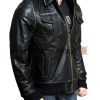 Sheriff Graham Bomber Leather Jacket