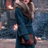 Sophie Rundle Peaky Blinders Season 5 Ada Shelby Fur Collar Coat