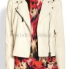 Nashville Rayna James White Leather Jacket