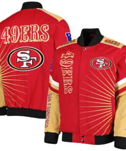 San Francisco 49ers Extreme Redzone Full Snap Varsity Jacket