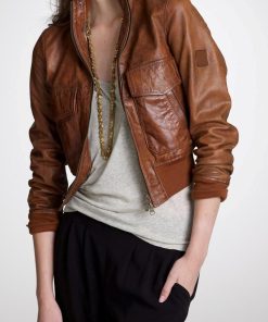 Revolution Charlie Matheson Brown Leather Jacket 01 247x296