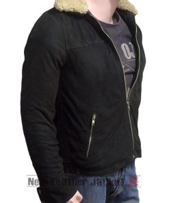 Rick Grimes Black Fur Jacket 247x296