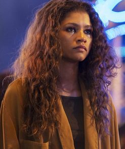 Rue Bennett Euphoria Zendaya Brown Trench Coat 247x296