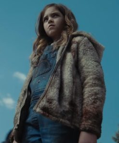Ryan Kiera Armstrong Firestarter 2022 Charlie McGee Shearling Jacket 247x296