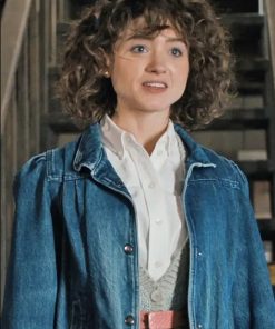 Natalia Dyer Stranger Things S04 Nancy Wheeler Denim Blue Jacket